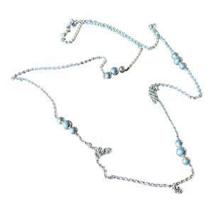 Lustrous Silver Pearl Necklace